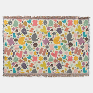 Entwurf von unkontrollierten Buchstaben Decke