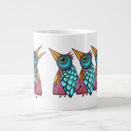 Entwurf von Vogelkreaturen Jumbo-Tasse
