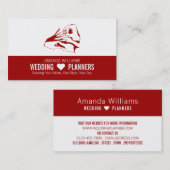 Entwurf von Vorschlägen, Hochzeitsplaner Visitenkarte (Vorne/Hinten)