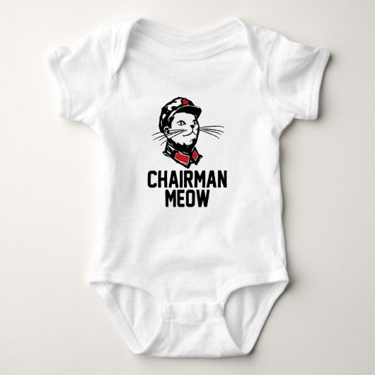 Entwurf Vorsitzendermeow-(Mao) Baby Strampler (Vorderseite)