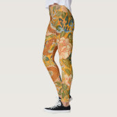 ENTWURF ZWISCHEN PONIEN,BLUME,GRÜNEN BLÄTTER LEGGINGS (Links)