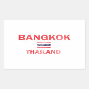 Entwürfe Bangkoks Thailand Rechteckiger Aufkleber