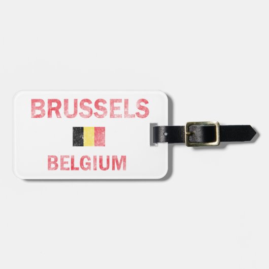 Entwürfe Brüssels Belgien Gepäckanhänger (Vorderseite horizontal)