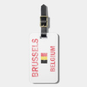 Entwürfe Brüssels Belgien Gepäckanhänger (Vorderseite vertikal)