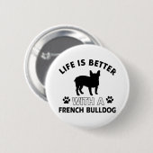 Entwürfe der französischen Bulldogge Button (Vorne & Hinten)