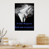 Entwürfe des Raubvogels F-22 Poster (Küche)