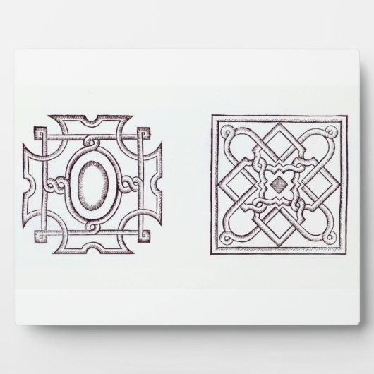 Entwürfe für einen Knotengarten, aus "The Country Fotoplatte (Vorderseite)