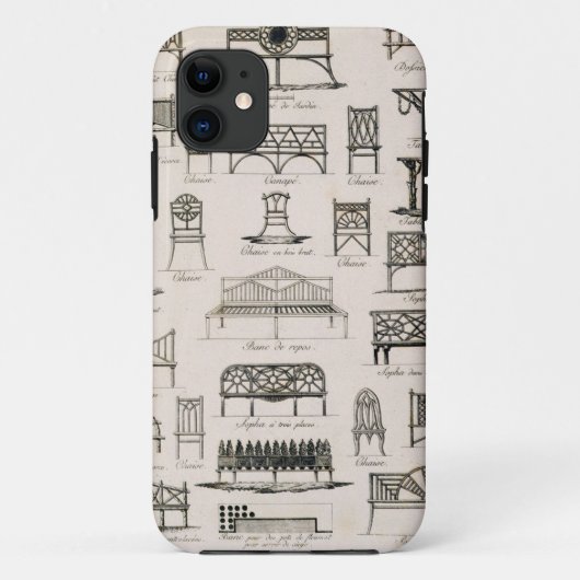 Entwürfe für Gartensitze, von 'einem Kompendium Case-Mate iPhone Hülle (Rückseite)