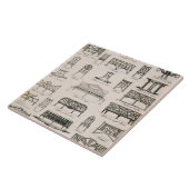 Entwürfe für Gartensitze, von 'einem Kompendium Fliese (Seite)