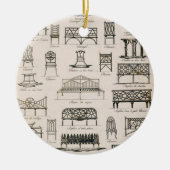 Entwürfe für Gartensitze, von 'einem Kompendium Keramikornament (Vorne)