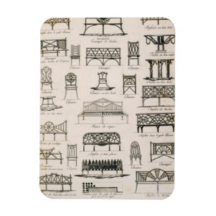 Entwürfe für Gartensitze, von 'einem Kompendium Magnet