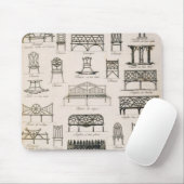 Entwürfe für Gartensitze, von 'einem Kompendium Mousepad (Mit Mouse)