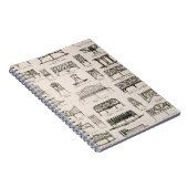 Entwürfe für Gartensitze, von 'einem Kompendium Notizblock (Rechte Seite)