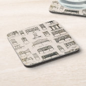 Entwürfe für Gartensitze, von 'einem Kompendium Untersetzer (Linke Seite)