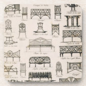 Entwürfe für Gartensitze, von 'einem Kompendium Untersetzer (Vorderseite)