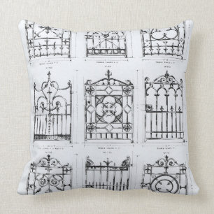 Entwürfe für Gusseisengeländer, von 'Macfarlane Kissen