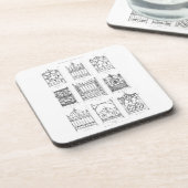 Entwürfe für Gusseisentore, von 'Macfarlanes Ca Untersetzer (Linke Seite)