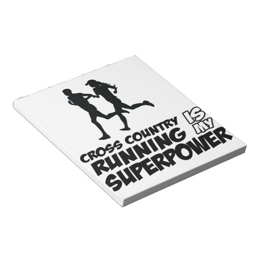 Entwürfe für länderübergreifende Laufdesigns Notizblock (angewinkelt)