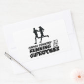 Entwürfe für länderübergreifende Laufdesigns Rechteckiger Aufkleber (Umschlag)