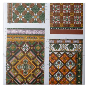 Entwürfe für Majolika und emaillierte Fliesen f