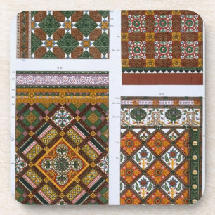 Entwürfe für Majolika und emaillierte Fliesen f Untersetzer