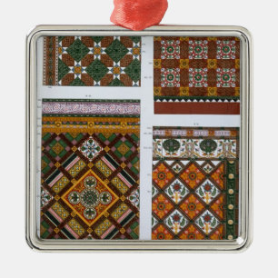 Entwürfe für Majolika und emaillierte Fliesen für Ornament Aus Metall