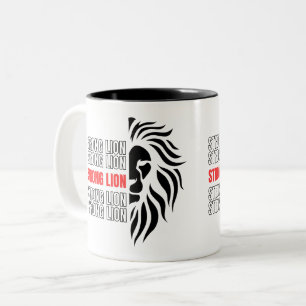 Entwürfe für Tasse von Strong Lions