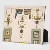 Entwürfe für Vorhangkäse, Girandoles und Foldi Fotoplatte (Seite)