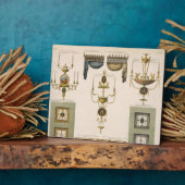 Entwürfe für Vorhangkäse, Girandoles und Foldi Fotoplatte (Seite)