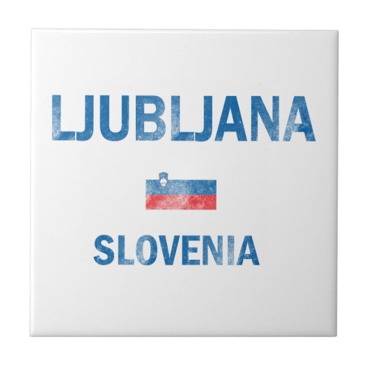 Entwürfe Ljubljanas Slowenien Fliese (Vorderseite)
