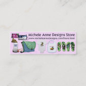 Entwürfe Michele Anne Mini Visitenkarte (Rückseite)