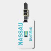Entwürfe Nassaus Bahamas Gepäckanhänger (Vorderseite vertikal)