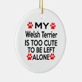 Entwürfe Walisers Terrier Keramikornament (Rechts)