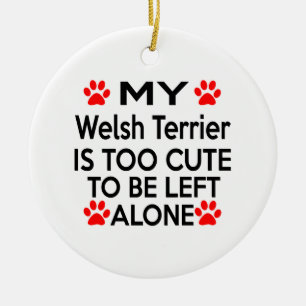 Entwürfe Walisers Terrier Keramikornament