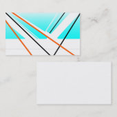 Entwurfs-Geschäftskarte der Brise abstrakte blaue Visitenkarte (Vorne/Hinten)