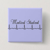 Entwurfs-Geschenke des Medizinstudent-QRS Button (Vorderseite)
