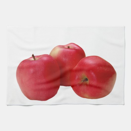 Entwurfs-Geschirrtücher "mit drei Äpfeln" Handtuch (Horizontal)