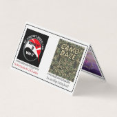 Entwurfs-Gewohnheit Nancys Lambert gefaltet Visitenkarten (Rückseite)