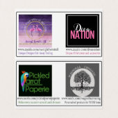 Entwurfs-Gewohnheit Nancys Lambert gefaltet Visitenkarten (Innenseite Aufgefaltet)