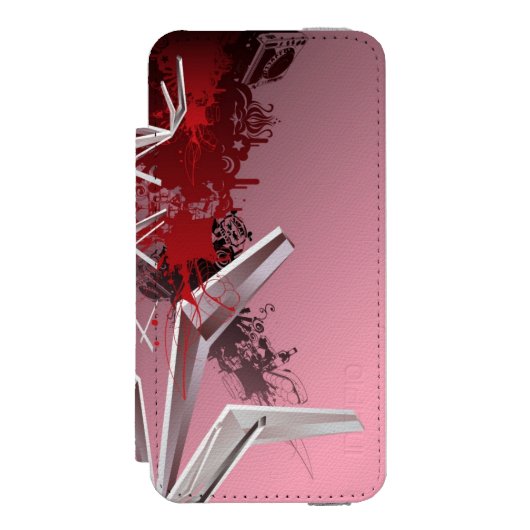 Entwurfs-Hintergründe Incipio iPhone Geldbeutel-Hülle (Folio Vorderseite)