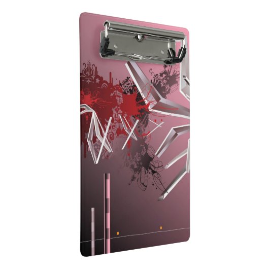 Entwurfs-Hintergründe Mini Klemmbrett (Schrägansicht)