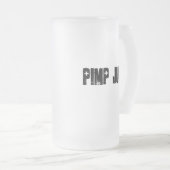 Entwurfs-Logo des Planeten-X, ZUHÄLTER-SAFT Mattglas Bierglas (VorderseiteRechts)