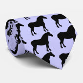 Entwurfs-Pferd (Schwarzes) Krawatte (Gerollt)