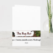 Entwurfs-Pferdeteam, Feiertags-Umarmungen Feiertagskarte (Rückseite)