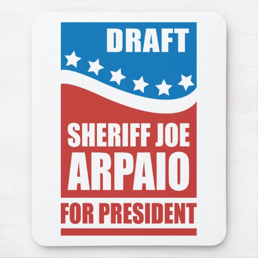 Entwurfs-Sheriff Joe Arpaio für Präsidenten Mousepad (Vorne)