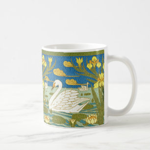 ENTWURFS-TASSE DER SCHWAN-SEE-KUNST-NOUVEAU KAFFEETASSE