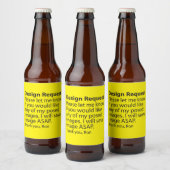 Entwurfsanforderung Bierflaschenetikett (Flaschen)