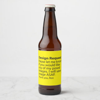 Entwurfsanforderung Bierflaschenetikett