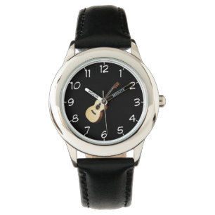 Entwurfsarmbanduhren "der hölzernen Gitarre" Armbanduhr