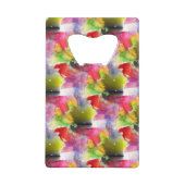 Entwurfsbeschaffenheit rot, gelbes Aquarell Geldbeutel Flaschenöffner (Rückseite)